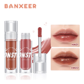 BANXEER แบงเซียร์ มอนส์เตอร์ ลิป มัด วอเทอร์ ไลท์ สมาร์ท มอนส์เตอร์  มิลเลอร์  ลิป เกรซ 8 สี-Lip Hydrating Mirror Lip Gloss Moisturizing Lip Glaze