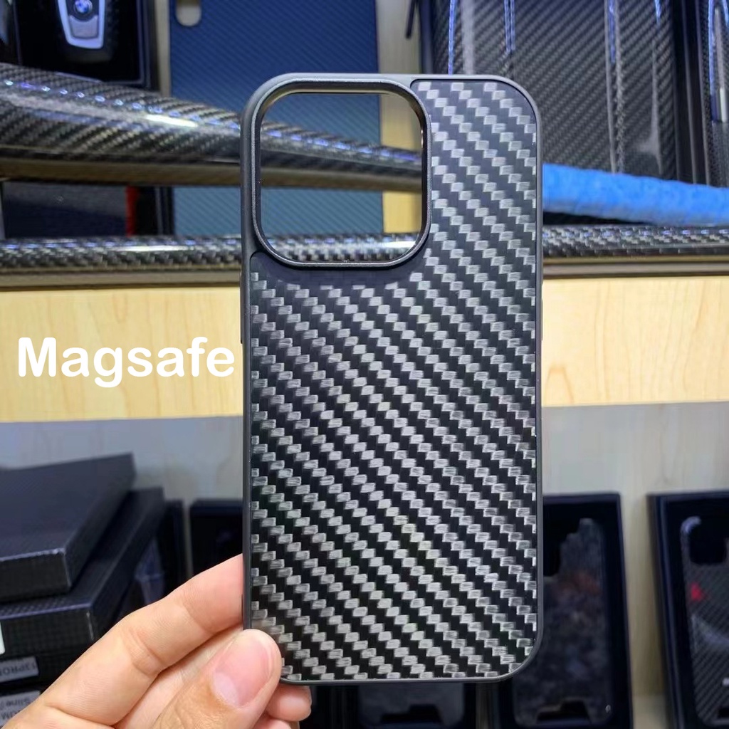 Real Carbon Fiber Phone Case For iPhone 14 Pro Max Carbon Fiber+TPU