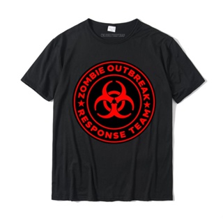 เสื้อยืดเด็กผช Zombi salgını müdahale ekibi komik zombi svetşört klasik rahat T Shirt pamuk erkekler Tops T gömlek Casua