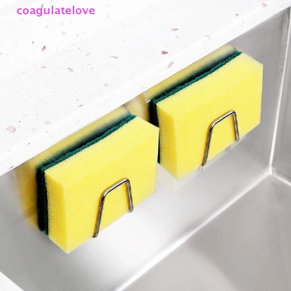 coagulatelove-ที่วางฟองน้ํา-แบบสเตนเลส-มีกาวในตัว-สําหรับอ่างล้างจาน-ขายดี
