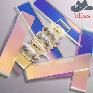 Bliss บอร์ดอะคริลิคใส ทรงสี่เหลี่ยมผืนผ้า หลากสี สําหรับตกแต่งเล็บผู้หญิง