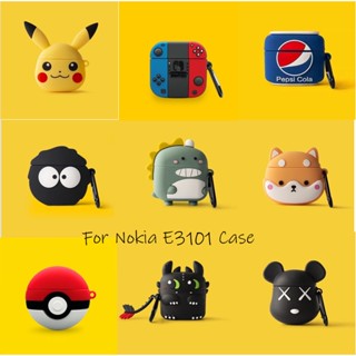 【พร้อมส่ง】เคสหูฟัง แบบนิ่ม ลายการ์ตูนฉลาม สําหรับ Nokia E3101