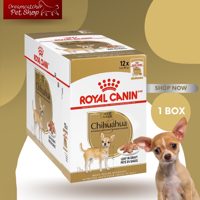 royal-canin-chihuahua-pouch-1-box-อาหารเปียกสำหรับสุนัขชิวาวาโต-ยกกล่อง