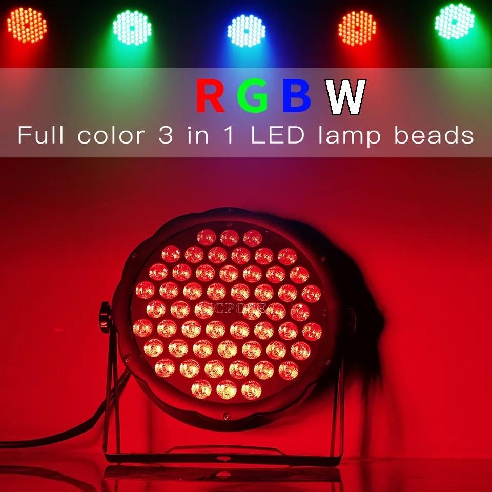 Party Light 54LED 60W ไฟพาร์ ไฟดิสโก้ ไฟเวที LED มาพร้อมพัดลมระบายอกาศด้านหลัง ราคาส่ง ส่งจากกทม.