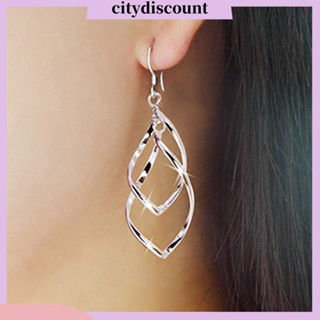 &lt;citydiscount&gt;  ต่างหูตะขอห้อย เครื่องประดับสำหรับผู้หญิง