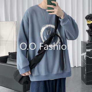 O.O fashion  O.O Fashion เสื้อแขนยาว 2022 เสื้อกันหนาวผู้ชาย กาหลี แฟชั่น หลวม ใส่สบายๆ สวยงาม Unique ทันสมัย Korean Style JS222006-Black-XL 37Z230910