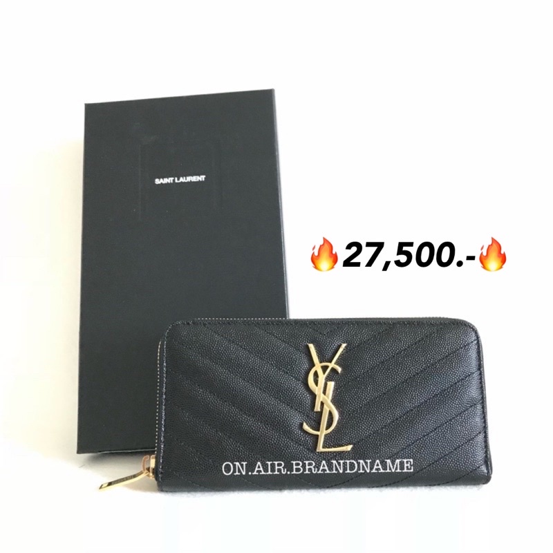 New ysl zippy wallet ดำอะไหล่ทอง Shopee Thailand