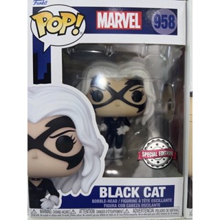 Funko pop! ไลน์ Marvel ตัว Black Cat มือหนึ่ง ของแท้ 100%