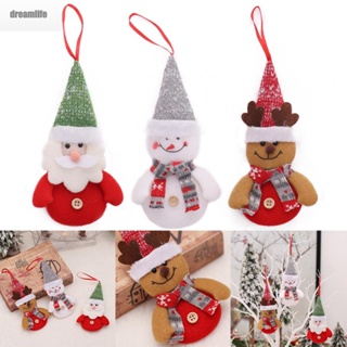 【DREAMLIFE】Christmas Decorative Dolls Snowman Cartoon Dolls Hanging Desktop Decorations
