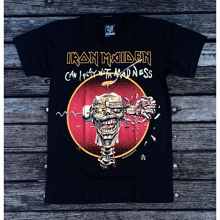 Tee ผลิตภัณฑ์ใหม่👕16r276 เสื้อยืดผ้าฝ้าย แขนสั้น พิมพ์ลายวงร็อค IRON MAIDEN คุณภาพสูง สําหรับผู้หญิง