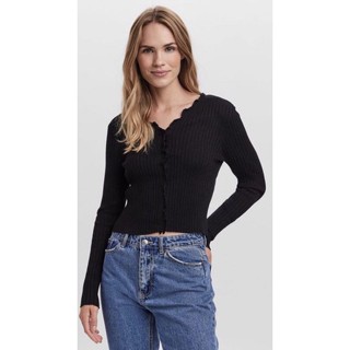 ⏸VERO MODA ELLY FRILL CARDIGAN เสื้อไหมพรมแขนยาวแบรนด์