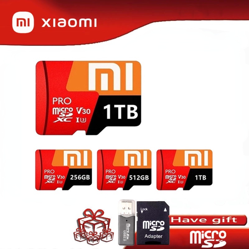 ภาพสินค้าXiaomi การ์ดหน่วยความจํา MicroSD Class 10 2TB 512GB 128GB 32GB 8GB 100MB SD เมมโมรี่การ์ดของแท้ จากร้าน renwan.th บน Shopee ภาพที่ 1