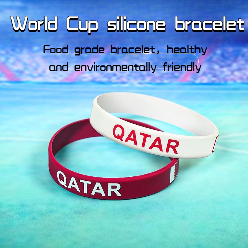 2022-qatar-world-cup-สายรัดข้อมือยาง-ขนาดเล็ก-สําหรับแฟนคลับ