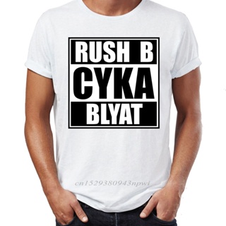 เสื้อยืด cotton Erkek T gömlek Rus oyuncu Cyka Blyat acele B Cs Go komik sanatsal erkek Tshirt Hip Hop Streetwear yeni g