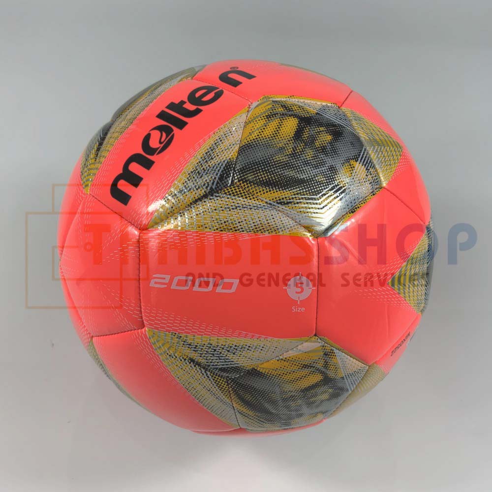 ภาพหน้าปกสินค้าลูกฟุตบอล ลูกบอล molten F5A2000-RY ลูกฟุตบอลหนังเย็บ เบอร์5 100% รุ่นใหม่