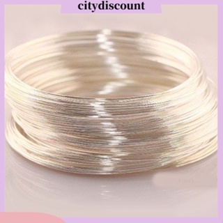 &lt;citydiscount&gt;  ลวดเหล็กสำหรับข้อมือกำไลสร้อยข้อมือ 0.5มม.