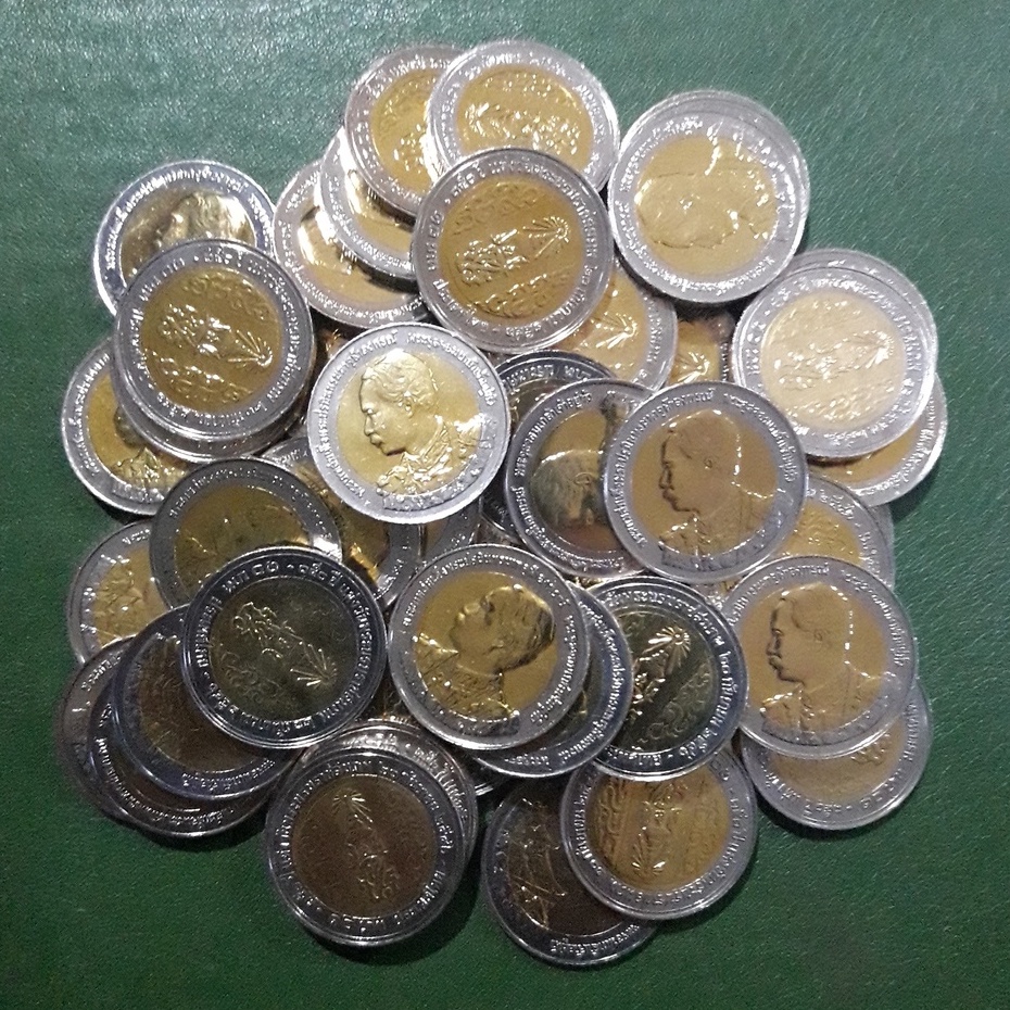 เหรียญ-10-บาท-สองสี-ที่ระลึก-150-ปี-ร-5-วาระที่-24-ไม่ผ่านใช้-unc-พร้อมตลับ-เหรียญสะสม-เหรียญที่ระลึก-เหรียญเงิน