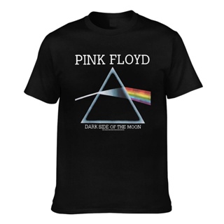 เสื้อยืดสีพื้น เสื้อแฟชั่นผญ sexy - Pink Floyd ด้านมืดของดวงจันทร์เสื้อยืดแขนสั้นผู้ชายที่มีปัญหา