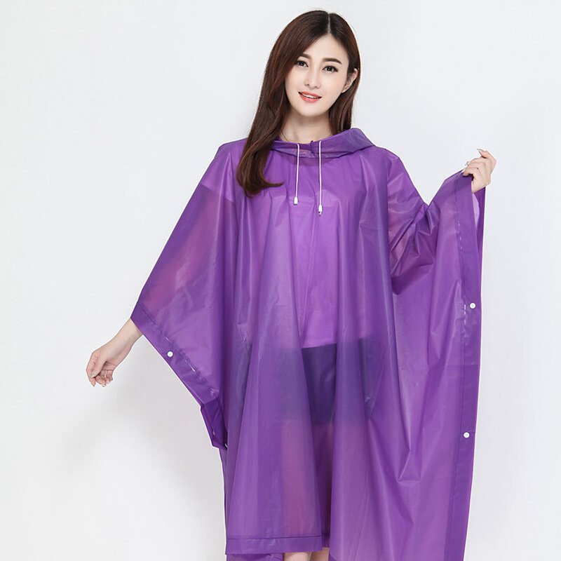 ภาพหน้าปกสินค้าEVA เสื้อกันฝนแฟชั่น สไตล์เกาหลี Rain coats เสื้อกันฝนหญิง-ชาย เพิ่มความหนา ใช้งานได้หลายครั้ง