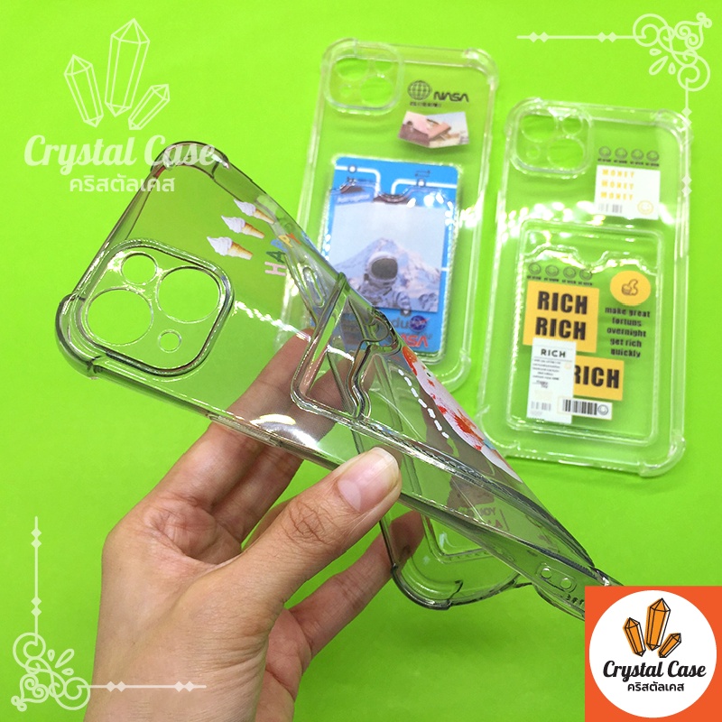 เคสนิ่มใสมุมกันกระแทกกันกล้อง-oppo-a5-2020-a15-a16-reno6z-reno7z-tpu-ด้านหลังมีช่องใส่การ์ด-เคสมือถือกันกล้อง