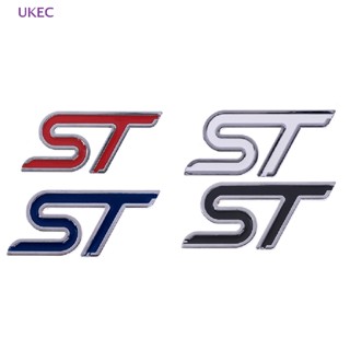 Ukec ใหม่ สติกเกอร์โลโก้ ST 3D สําหรับติดตกแต่งรถยนต์