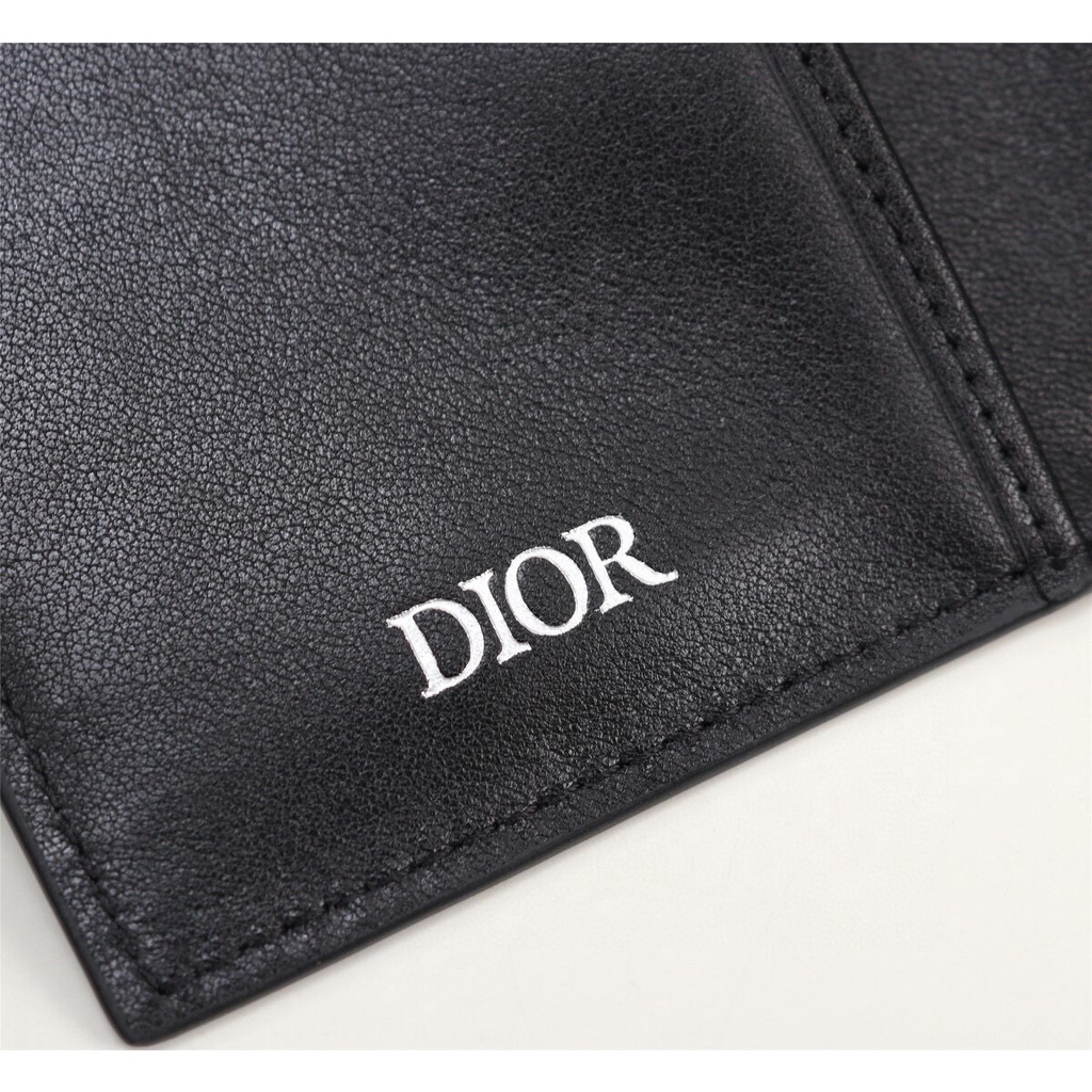 พรี-ราคา3200-dior-cd-diamond-กระเป๋า-บัตร-กระเป๋าเงิน-เหรียญหนังวัว