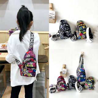 Childrens chest bag, boys and girls crossbody bag, one shoulder casual small bag