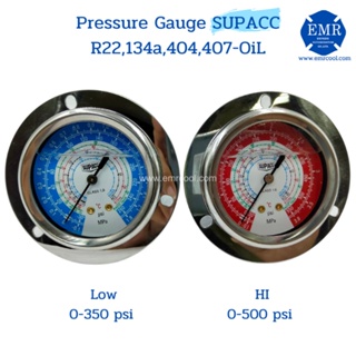 SUPACC Pressure Gauge R22,134a,404,407-OiL
