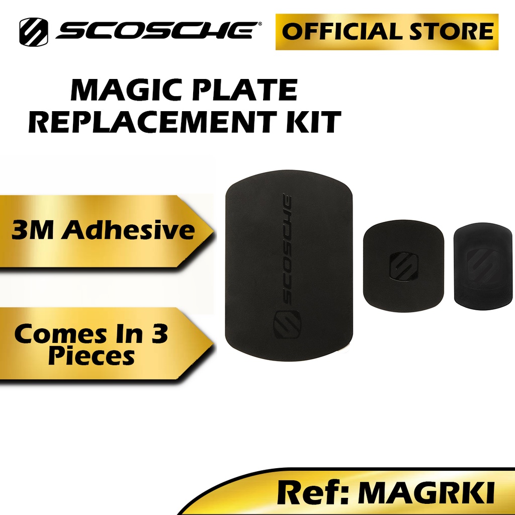 Scosche โทรศัพท์สากลแม่เหล็ก Magic Mount Magic Plate เปลี่ยนแม่เหล็ก