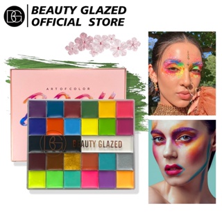 Beauty GLAZED พาเลทสีสักร่างกาย ไร้สารพิษ ปลอดภัย เหมาะกับปาร์ตี้ฮาโลวีน สําหรับเด็ก และผู้ใหญ่