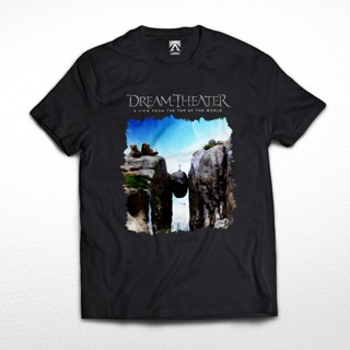 เสื้อยืด พิมพ์ลาย KAOS BAND DREAM THEATER A View From The Top Of The World สําหรับผู้ชาย และผู้หญิง