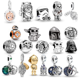 Pandora สร้อยข้อมือเงิน 925 ประดับลูกปัด ลาย Star Wars เครื่องประดับแฟชั่น DIY w1022