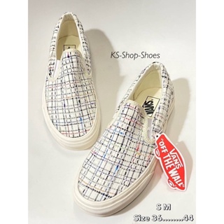 รองเท้าสลิปออน☁️ Vans Checkerboard Slip on sz.36-44 สินค้าพร้อมกล่อง ถ่ายจากงานจริง100%☁️