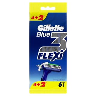 Gillette Blue Simple3 Flexi 4+2ยิลเลตต์บลู 3 เฟล็กซ์ซี่ 4+2