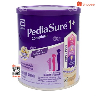 ภาพขนาดย่อของภาพหน้าปกสินค้าพีเดียชัวร์ 1+ คอมพลีท (PediaSure 1+ 400g.) จากร้าน babysave บน Shopee ภาพที่ 1