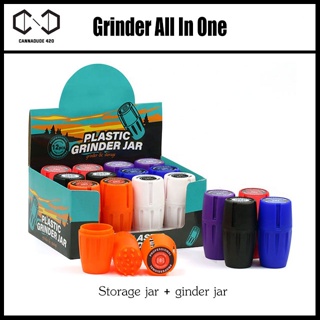 Grinder All In One Storage jar + Grinder Jar Cannadude420