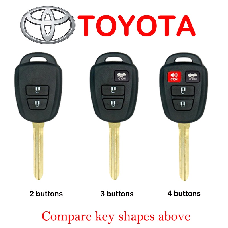 ภาพหน้าปกสินค้า2/3/4ปุ่ม ปลอกกุญแจรถยนต์ toyota yaris ativ vios ยาริส วีออส 2012-2020 จากร้าน gdmzhkhth.th บน Shopee