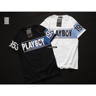 🔥พร้อมส่ง🔥เสื้อยืดเพลบอย Playboy งานสกรีนแน่นๆ ผ้าคอตตอน💯 เนื้อนุ่ม ใส่สบาย