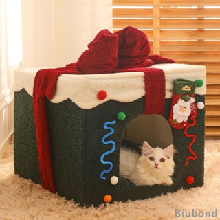 [Biubond] เบาะเต็นท์ บ้านแมว คริสต์มาส ฤดูหนาว อบอุ่น เบาะลูกสุนัข กันลื่น ถ้ํา สะดวกสบาย รัง สําหรับสุนัข แมว คิตตี้ อุปกรณ์นอนหลับ