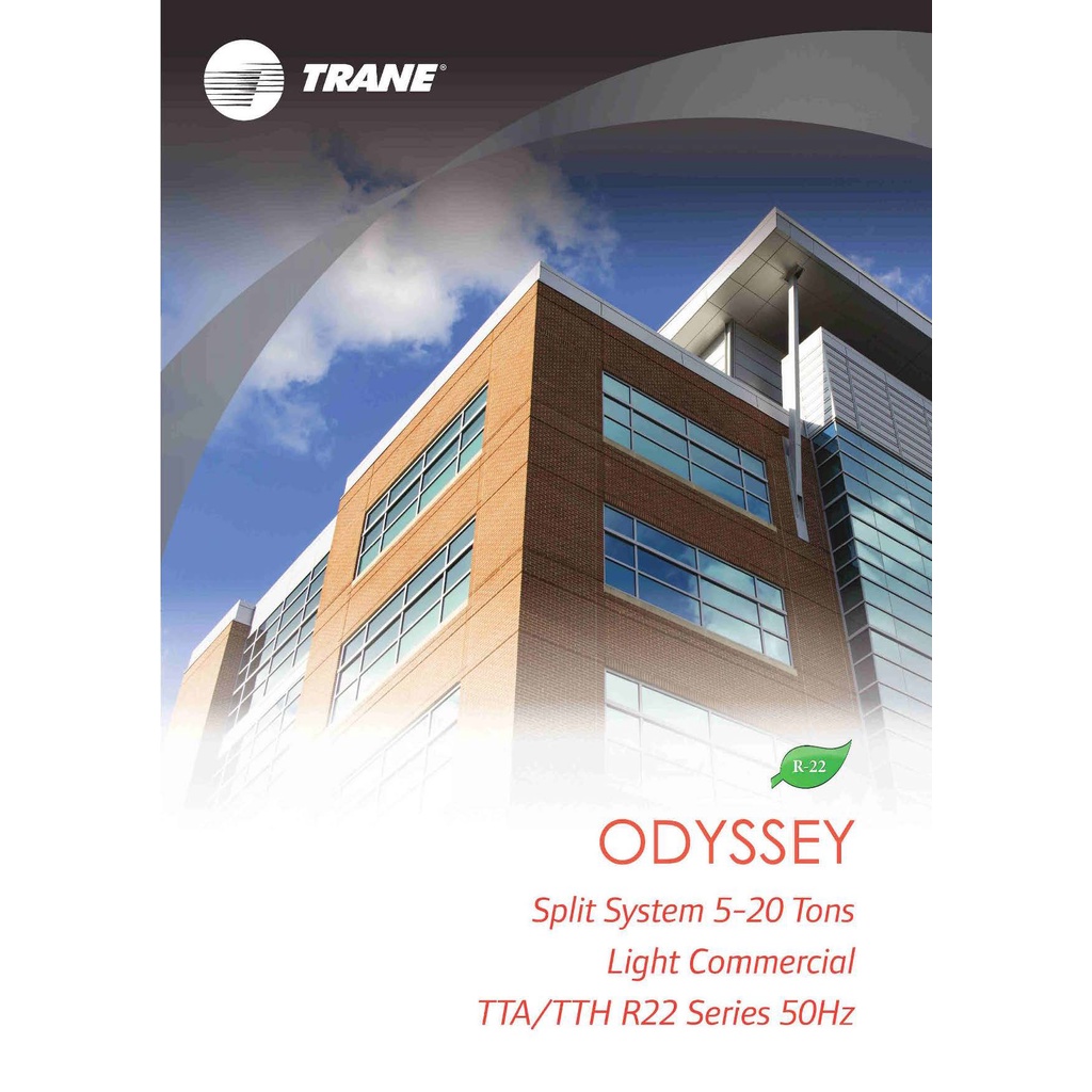 เครื่องปรับอากาศ-เทรน-odyssey-trane-แบบท่อลม-trane-คอนเดนซิ่งยูนิต-tta150rd-cdu-แอร์แฮนด์ลิ่งยูนิต-tth160bd-น้ำยา-r22