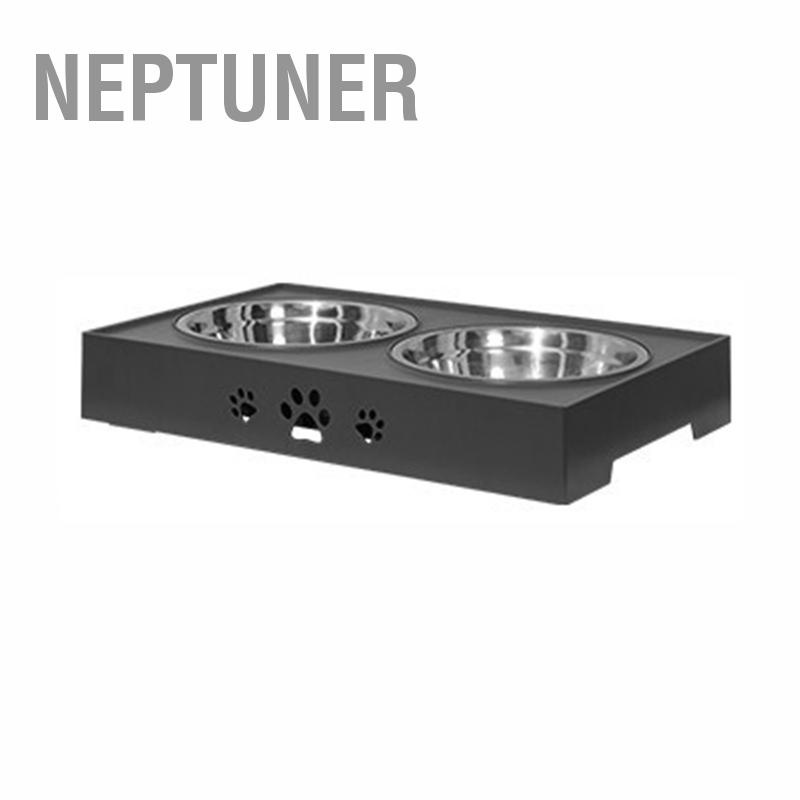 neptuner-ชามสเตนเลส-แบบยกสูง-ปรับได้-สําหรับสุนัข-ลูกสุนัข