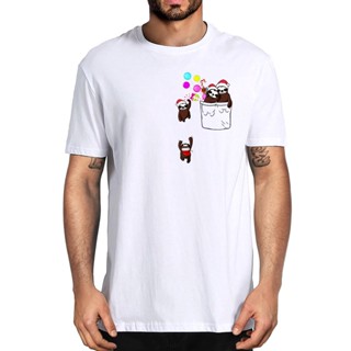 เสื้อเชิ้ตชาย การจับคู่ครอบครัวคริสต์มาสสลอธพ็อกเก็ตเมอร์รี่ Slothmas ตลกคริสต์มาส 100% ฝ้ายฤดูร้อนผู้ชายแปลกใหม่เสื้อยื