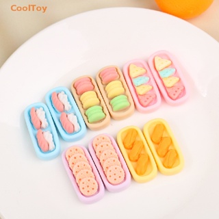 Cooltoy คุกกี้เรซิ่น รูปมาการองน่ารัก สําหรับตกแต่งสมุดภาพ 10 ชิ้น