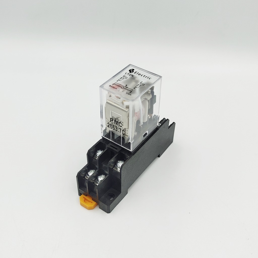 model-ly-2n-ptf-08a-relay-amp-socket-รีเลย์พร้อมซ้อกเก็ต-8ขา-contact-2no-2nc-10a-volts-ac220v-ac110v-ac24v-dc24v-dc12v