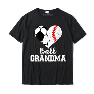 เสื้อโอเวอร์ไซ Bayan top büyükanne komik futbol beyzbol büyükanne yuvarlak boyun t-shirt pamuk Tees parti yeni baskılı t