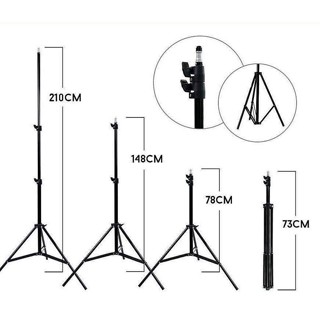 ขาตั้ง ขาตั้งไฟ ขาตั้งกล้อง ขาตั้งไฟไลฟ์สด ขาตั้งอุปกรณ์เสริม เบา ทนทาน ปรับความสูงได้ถึง 2.1 เมตร(สินค้ามี3รุ่นให้เลือ)