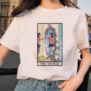 เสื้อคนอ้วน ฤดูร้อนน่ารักและหวานการ์ตูนพิมพ์เสื้อยืดผู้หญิงฮาราจูกุตลกและน่ารักมีลวดลายผู้หญิงเสื้อยืดแขนสั้น Wo