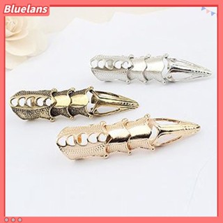 แหวนเต็มเล็บสไตล์โกธิคพังก์ผู้หญิงผู้ชาย Unisex