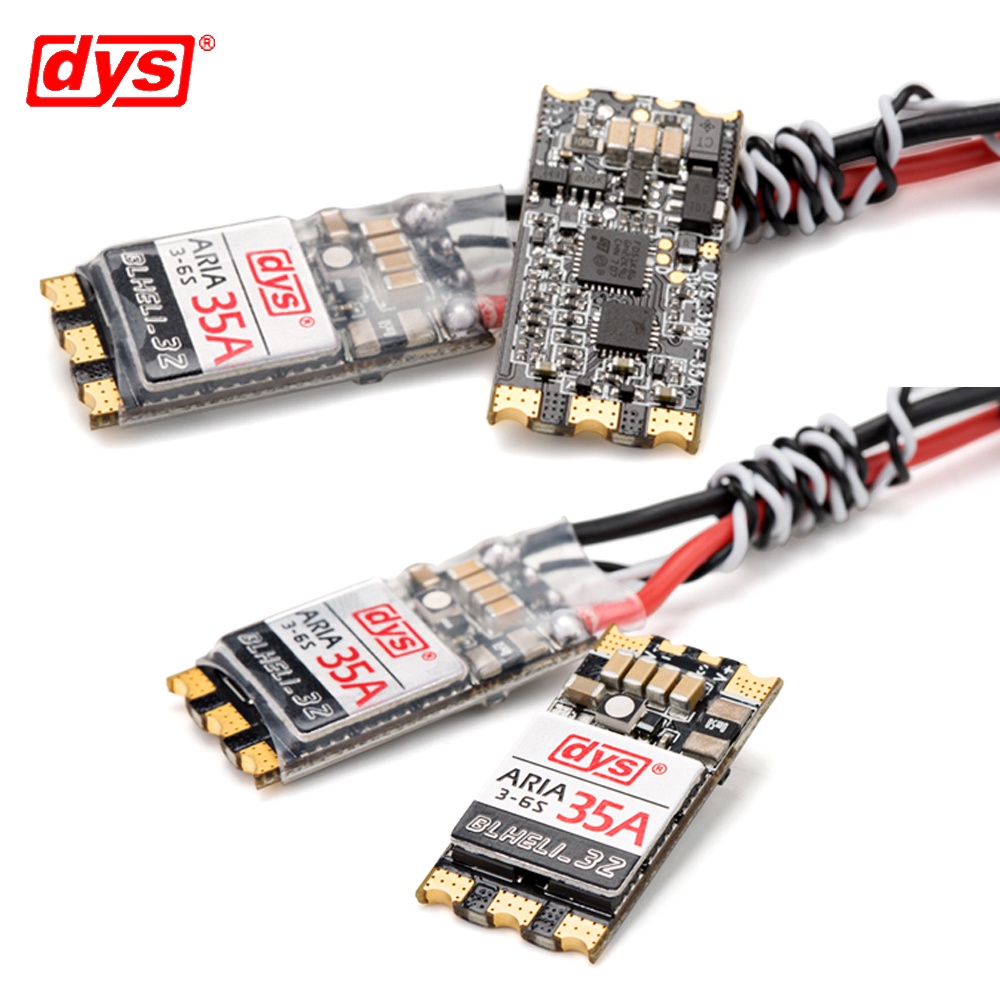 Dys Aria BLHeli_32bit 35A 36S เซนเซอร์วัดกระแสไฟฟ้าในตัว ESC 125