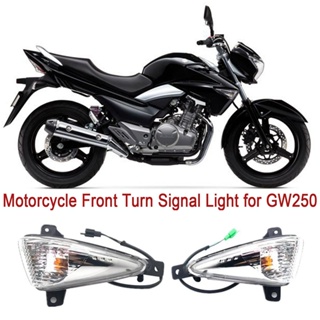 Motorcycle Front Fender Light Side Turn Signal Indicator Lamp For Suzuki GW250 Inazuma Haoj00